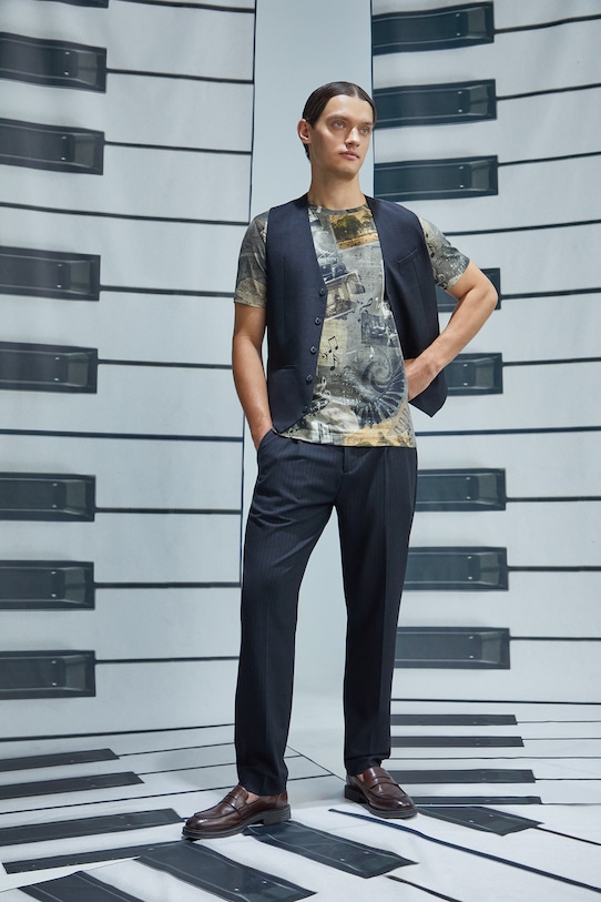 Medicine t-shirt wzorzyste szary RW25-TSM701