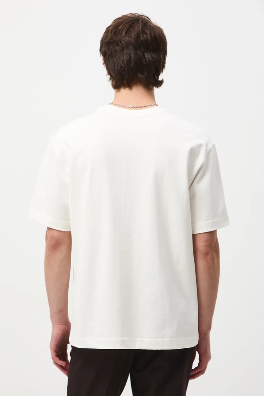 T-shirt bawełniany męski z kolekcji Narodowy Instytut Fryderyka Chopina x Medicine beżowy RW25-TSM702