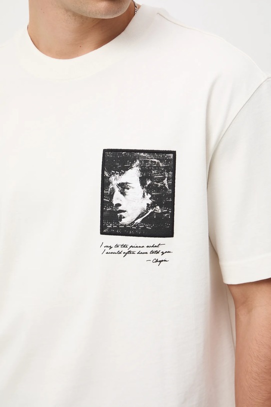 T-shirt bawełniany męski z kolekcji Narodowy Instytut Fryderyka Chopina x Medicine RW25-TSM702
