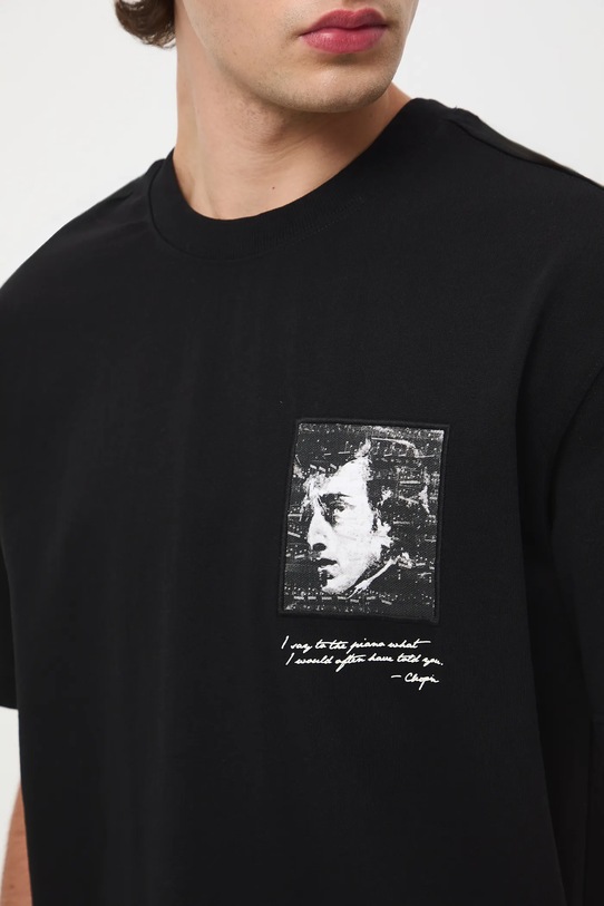 Medicine t-shirt bawełniany RW25-TSM702 czarny