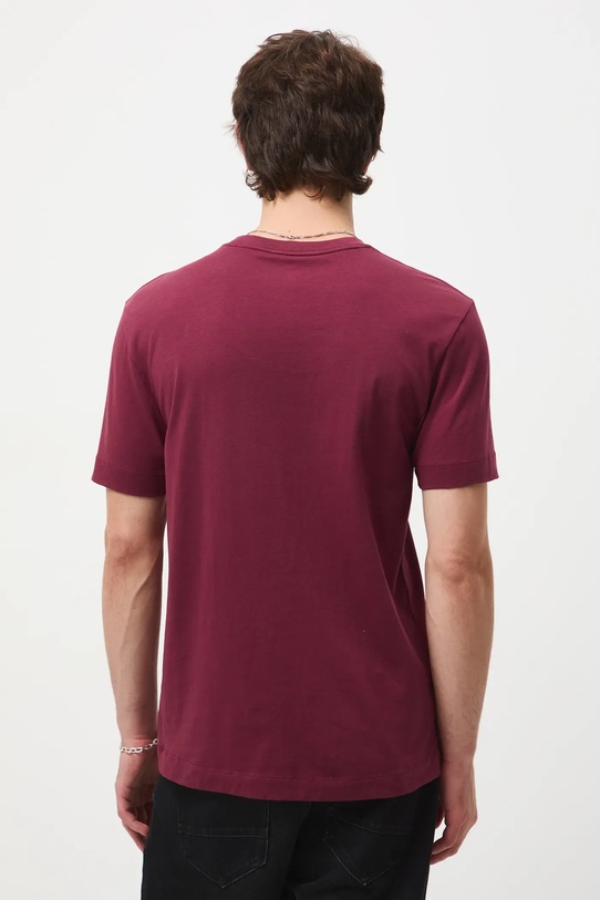 Odzież T-shirt bawełniany męski z elastanem z kolekcji Narodowy Instytut Fryderyka Chopina x Medicine RW25-TSM709 bordowy