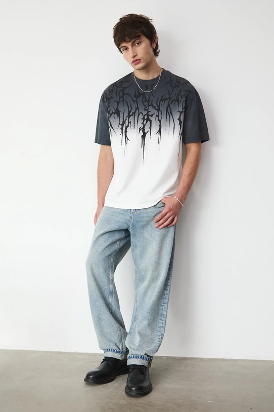 Medicine t-shirt bawełniany nadruk biały RW25-TSM711