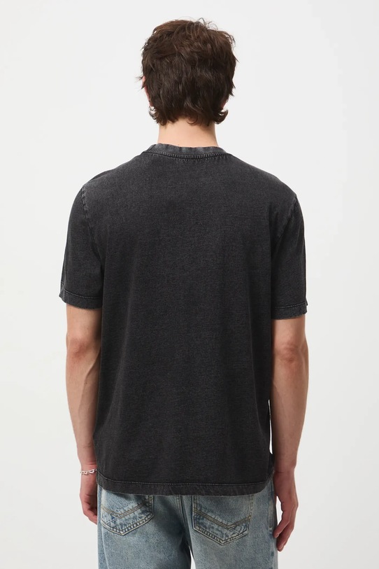 Odzież T-shirt bawełniany męski z nadrukiem RW25-TSM717 szary