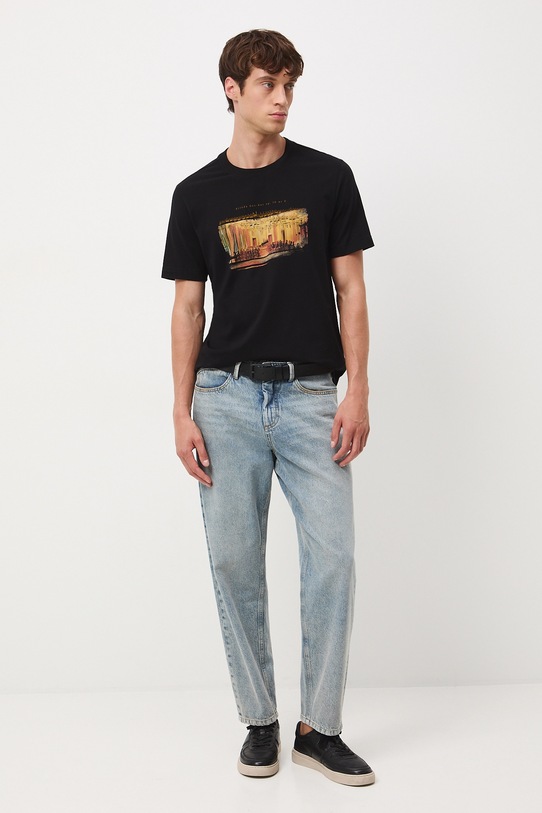 Odzież T-shirt bawełniany męski z kolekcji Narodowy Instytut Fryderyka Chopina x Medicine RW25-TSM754 czarny