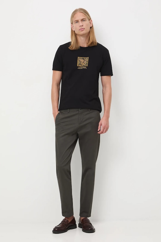 Tričko pánské Královská kolekce slim černá RW25-TSM854