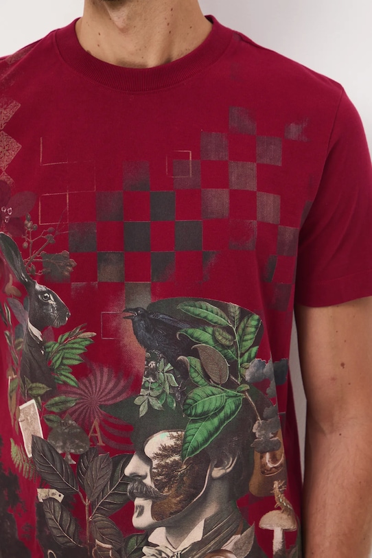 Medicine t-shirt bawełniany RW25-TSM901 czerwony