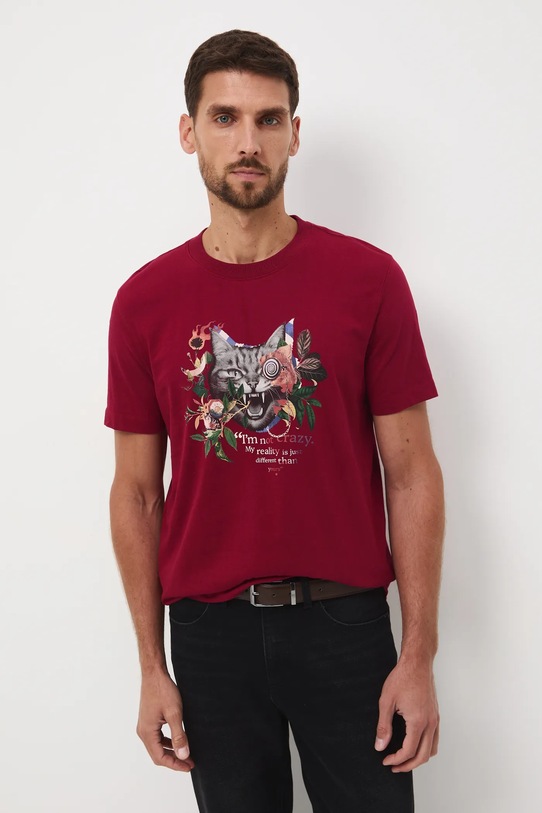 Medicine t-shirt bawełniany nadruk czerwony RW25-TSM908