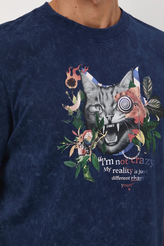 Medicine t-shirt bawełniany RW25-TSM908 granatowy
