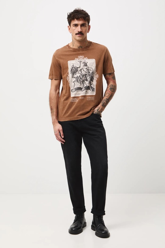 Medicine t-shirt bawełniany RW25-TSMA18 brązowy RW25