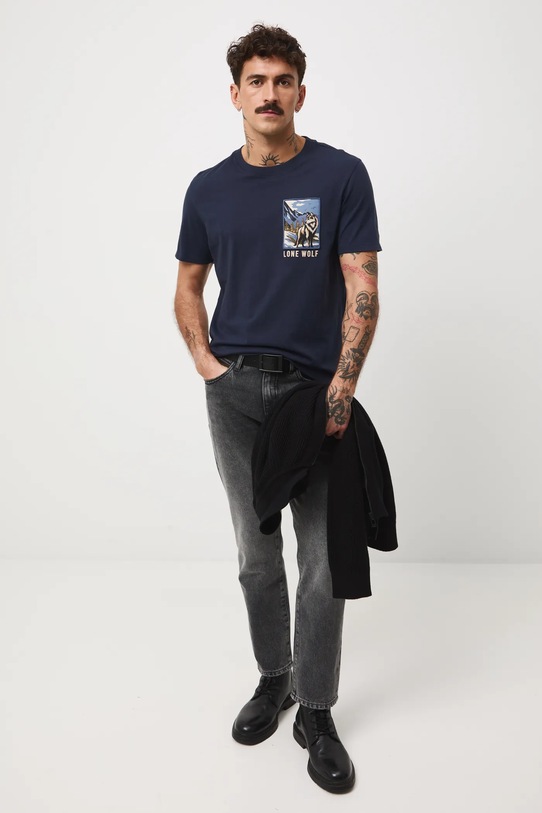 Medicine t-shirt bawełniany RW25-TSMA32 granatowy RW25