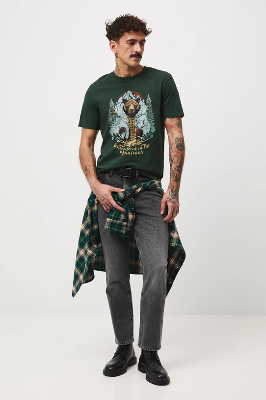 Medicine t-shirt bawełniany RW25-TSMA34 zielony RW25
