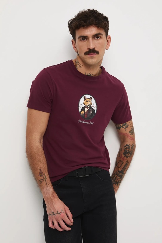 Medicine t-shirt RW25-TSMA35 bordowy RW25