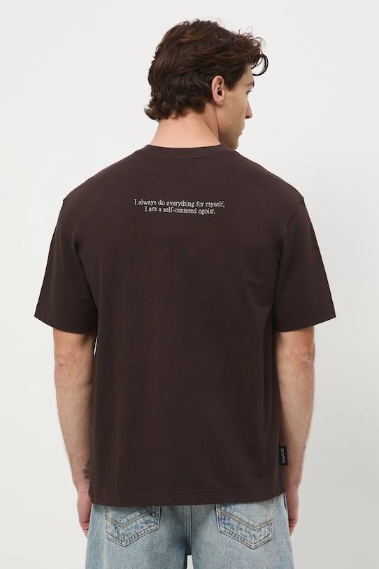 Odzież Medicine t-shirt bawełniany RW25-TSMA61 brązowy