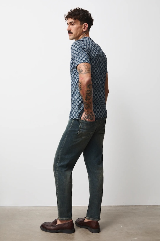 Medicine t-shirt bawełniany wzorzyste czarny RW25-TSMB05