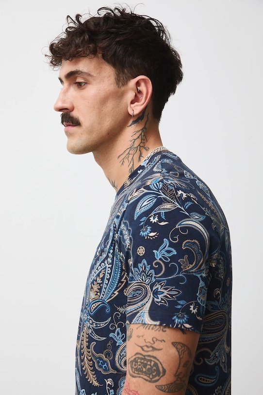 Medicine t-shirt bawełniany granatowy RW25-TSMB12