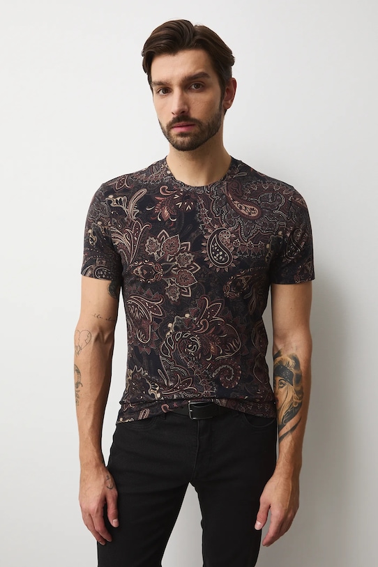 Medicine t-shirt bawełniany brązowy RW25-TSMB12