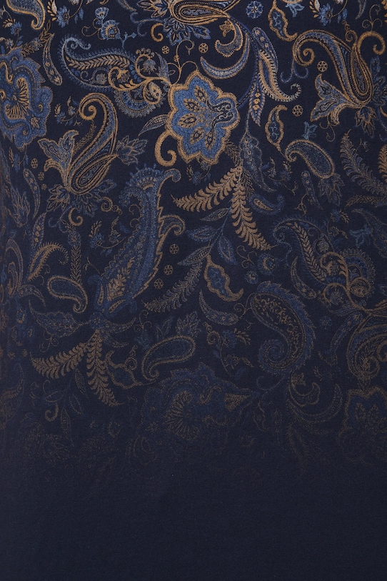 Bavlnené tričko pánske so vzorom RW25-TSMB15 tmavomodrá