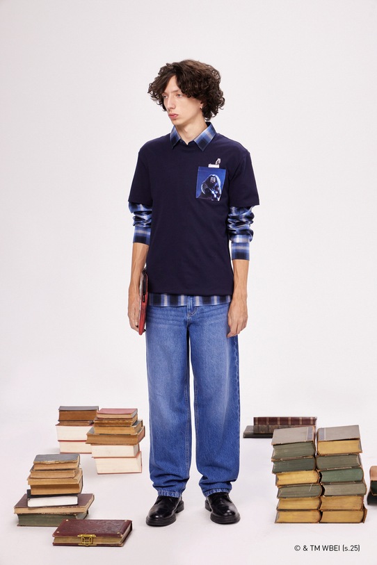 Medicine t-shirt bawełniany nadruk granatowy RW25-TSMB55