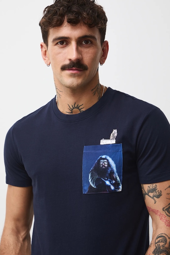 Medicine t-shirt bawełniany RW25-TSMB55 granatowy