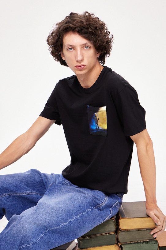 Medicine t-shirt bawełniany nadruk czarny RW25-TSMB55