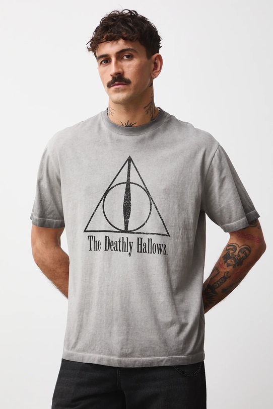 Medicine t-shirt bawełniany szary RW25-TSMB57