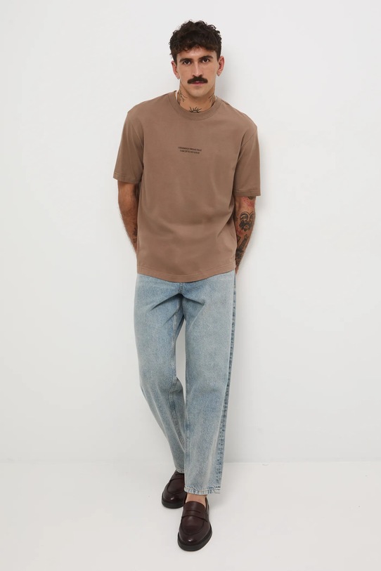 Odzież Medicine t-shirt bawełniany RW25-TSMB58 beżowy