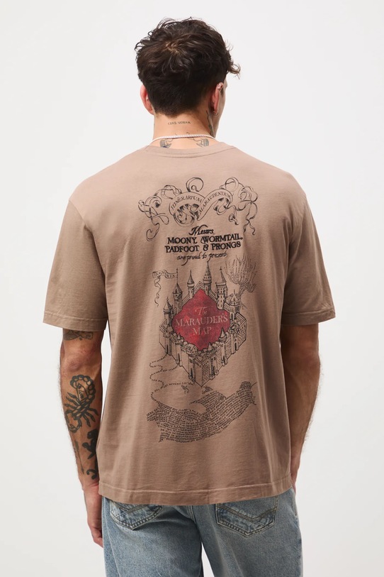 Medicine t-shirt bawełniany beżowy RW25-TSMB58