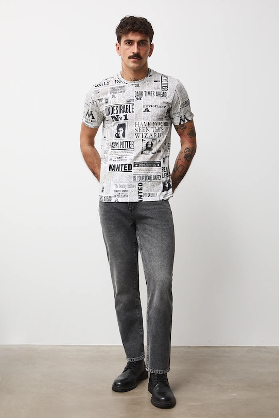 Odzież Medicine t-shirt bawełniany RW25-TSMB59 beżowy