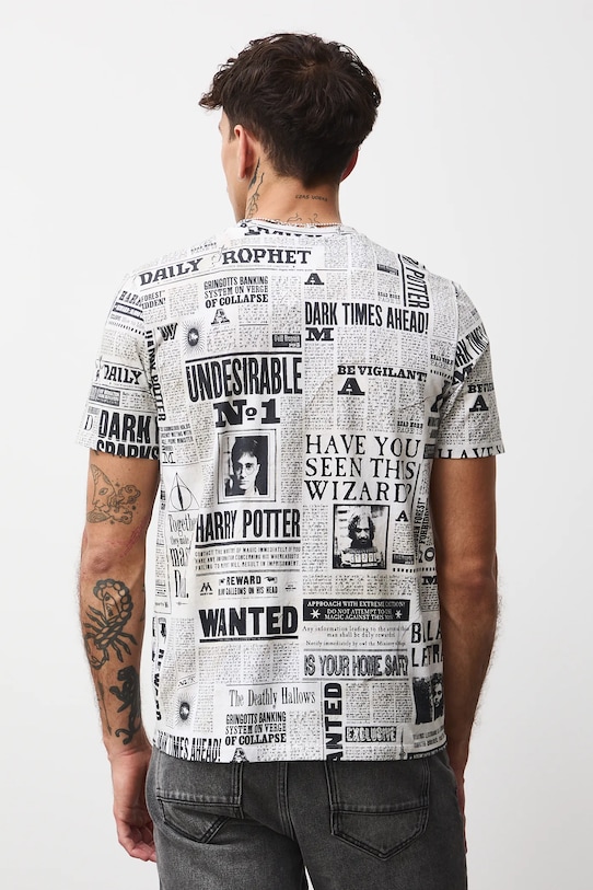 Medicine t-shirt bawełniany beżowy RW25-TSMB59