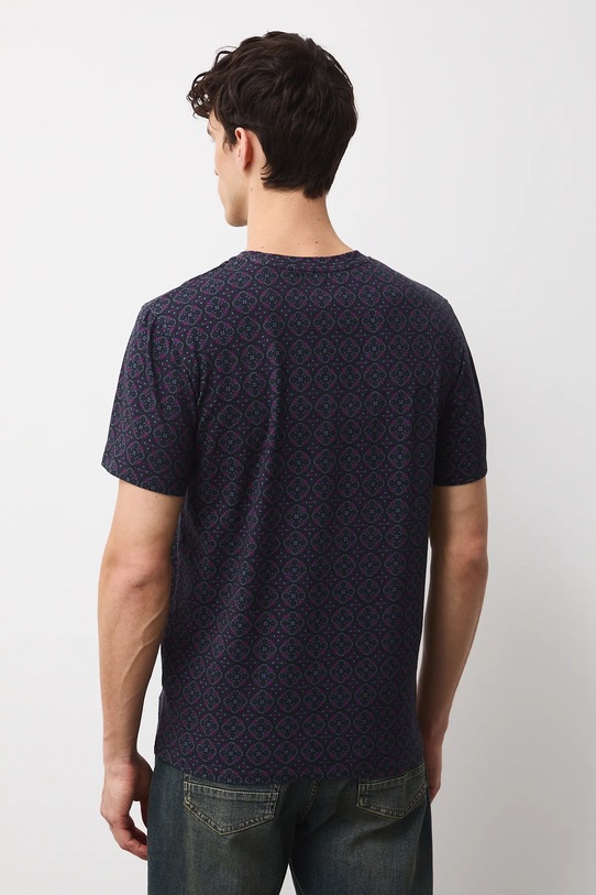 Oblečení Bavlněné tričko pánské s elastanem, se vzorem RW25-TSMC02 černá