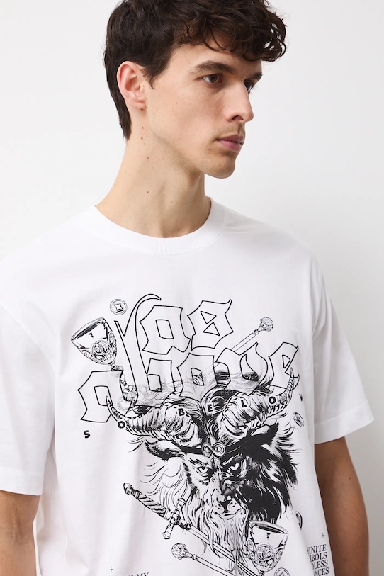 Medicine t-shirt bawełniany biały RW25-TSMC11