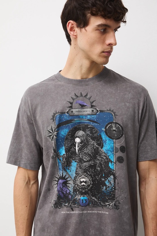 Medicine t-shirt bawełniany szary RW25-TSMC14