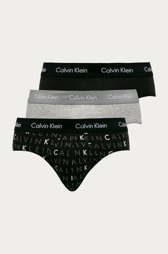 Calvin Klein Underwear - Alsónadrág (3 db) sima fekete U2661G