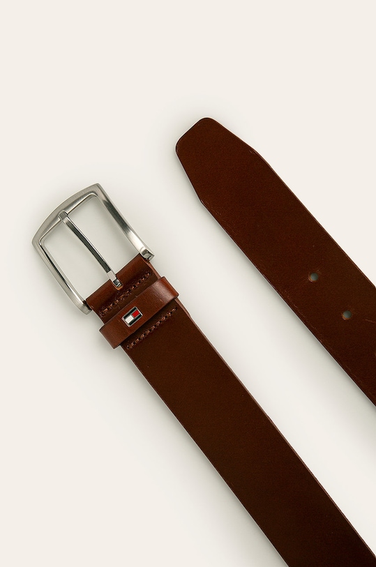 Tommy Hilfiger - Kožený opasok New Denton E367863162 hnedá AA00