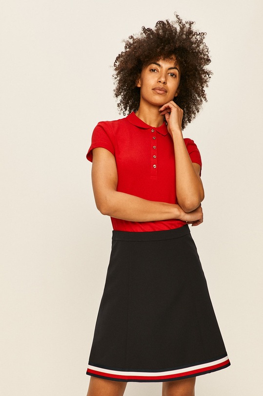 Tommy Hilfiger - Μπλουζάκι slim κόκκινο 1M57636661