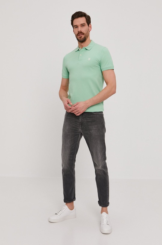 Polo tričko Selected Homme 16049517 zelená AA00