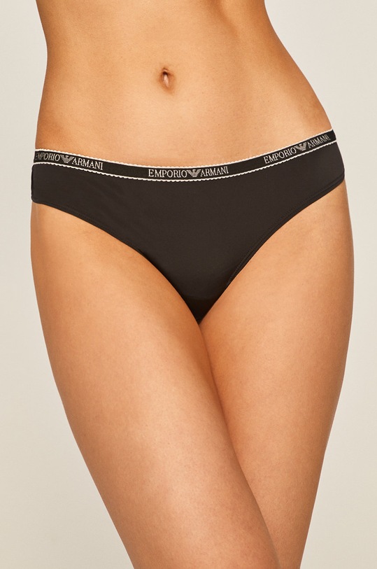 Emporio Armani Underwear - Stringi 162468.. satyna czarny 162468..