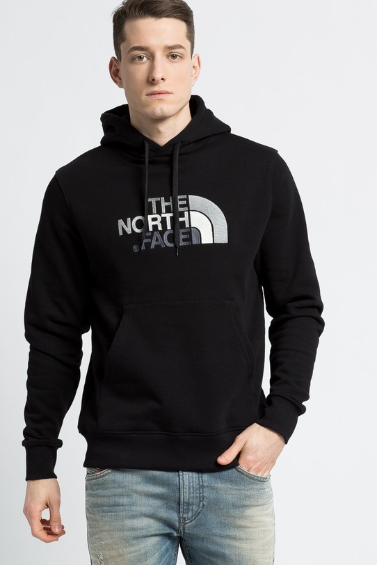 The North Face - Mikina Drew Peak Hoodie potlač čierna T0AHJY