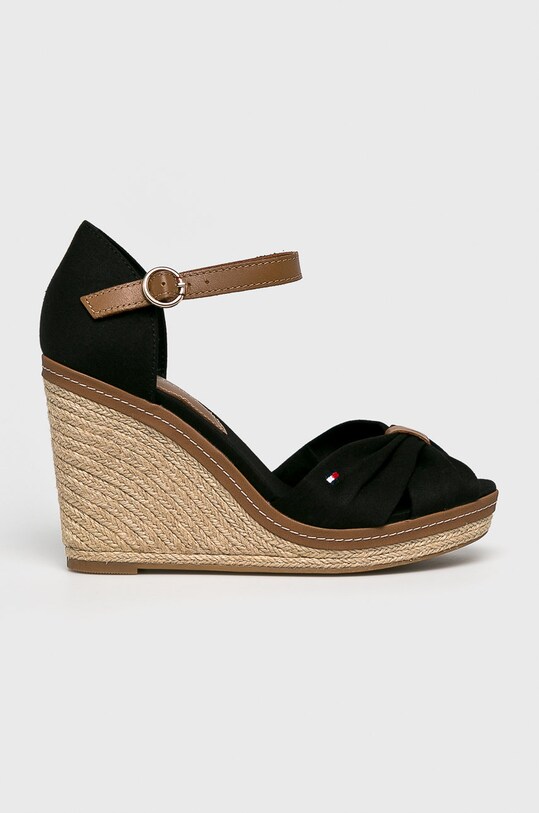 Tommy Hilfiger sandali več kot 8 cm črna FW0FW00905