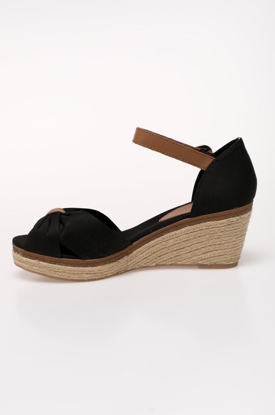 Obutev Tommy Hilfiger sandali s polno peto FW0FW00906 črna