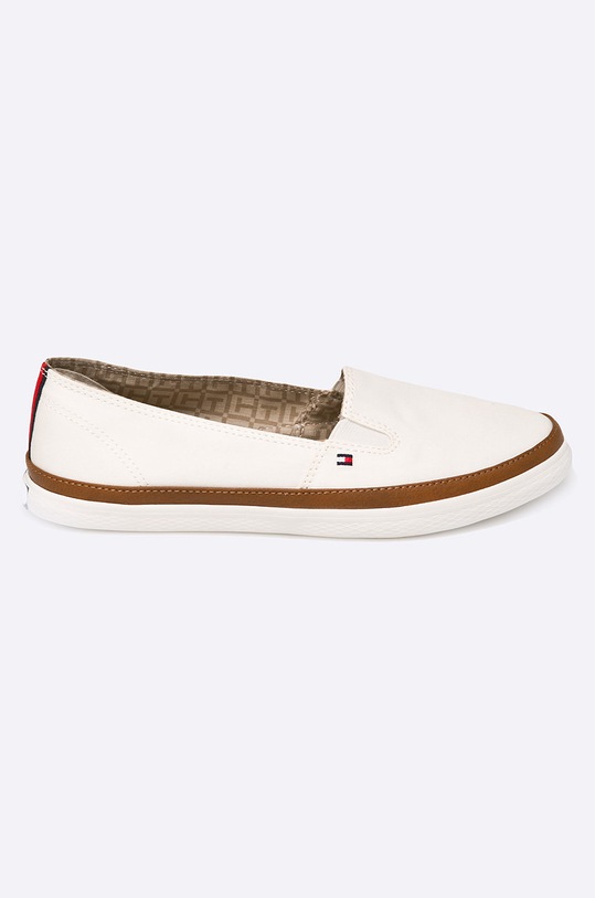 Tommy Hilfiger - Πάνινα παπούτσια συνθετικό λευκό FW0FW01656