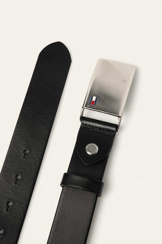 Tommy Hilfiger - Kožený opasok AM0AM01995 čierna AA00