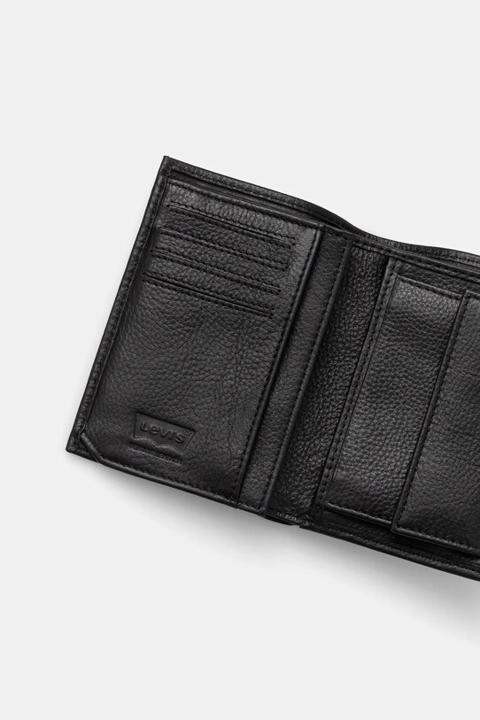 Аксессуары Levi's - Кожаный кошелек 222543.EU чёрный