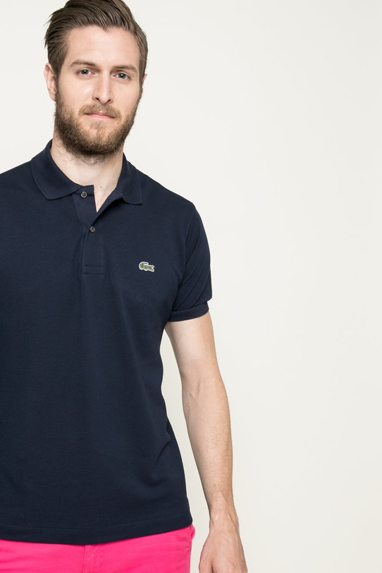 Lacoste cotton polo shirt cotton navy L1212.