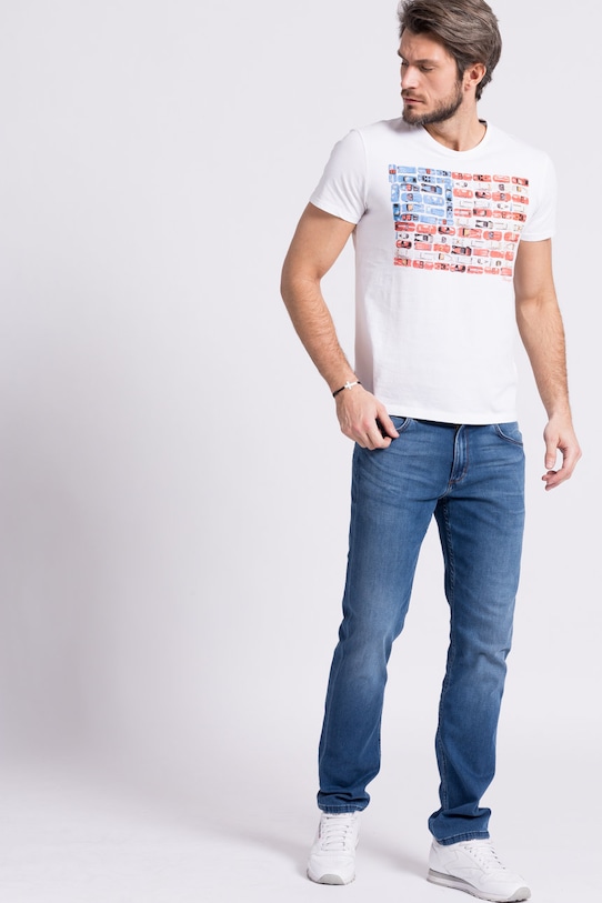 Wrangler - Džíny Greensboro Bright Stroke W15QMU91Q námořnická modř AA00