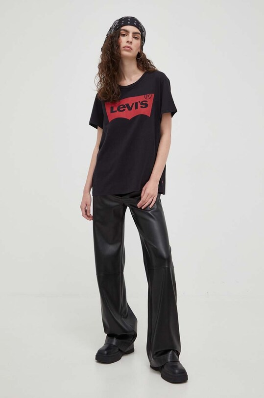 Bavlnené tričko Levi's 17369.0201 čierna AA00