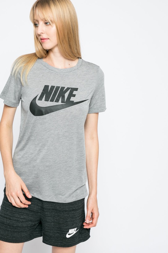 Nike Sportswear - Top kulatý šedá 829747
