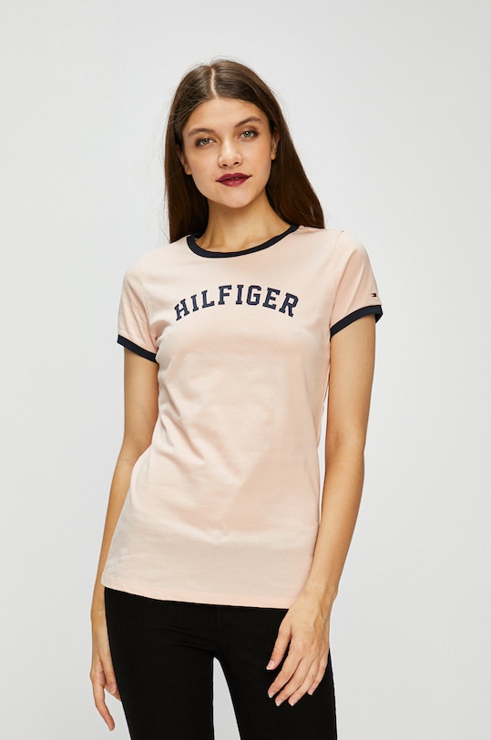 Tommy Hilfiger - Top στάμπα ροζ UW0UW00091