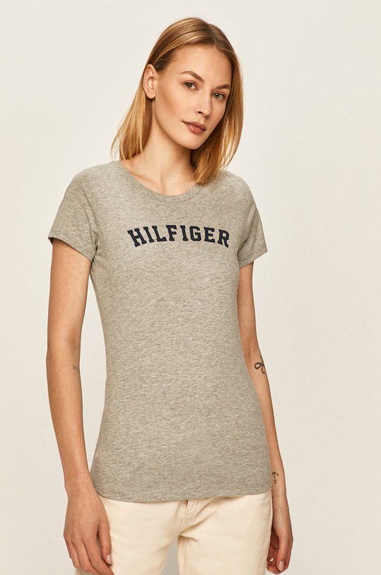 Tommy Hilfiger - Топ бавовна сірий UW0UW00091