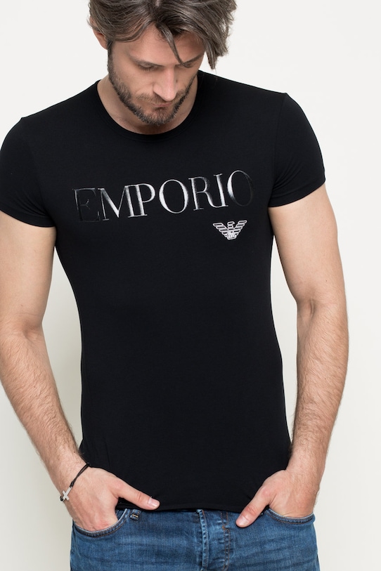 Emporio Armani Underwear - T-shirt 111035 z elastanem czarny 111035